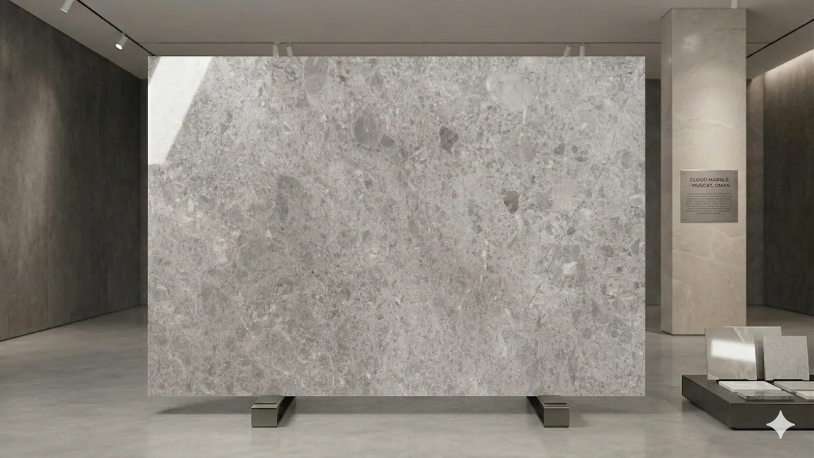Elegant Grey Marble slab